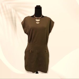 MICHAEL KORS GREEN MINI DRESS